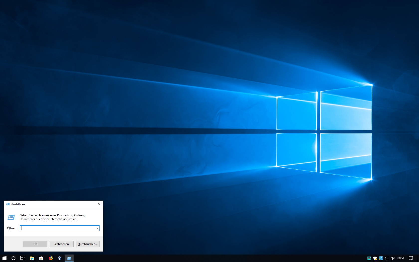 Ausführen-Fenster Windows 10